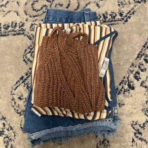 3-piece Bundle with 1 denim shorts and 2 tops